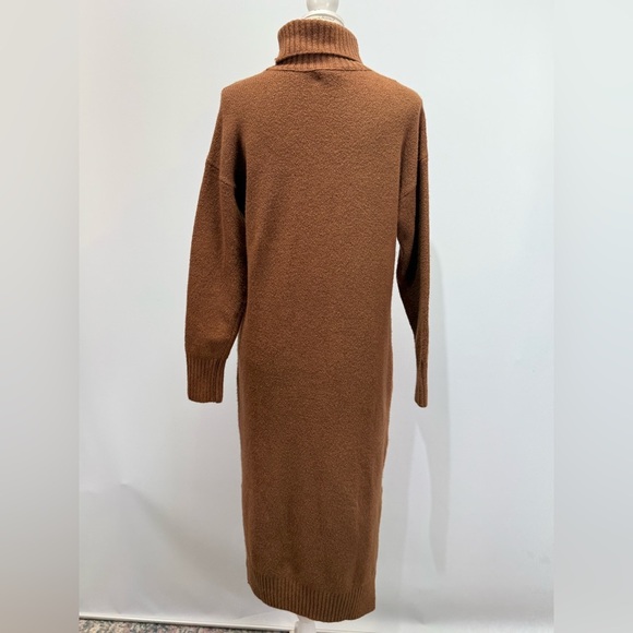 TREASURE & BOND Brown turtleneck sweater midi dress size XS. - Picture 8 of 13